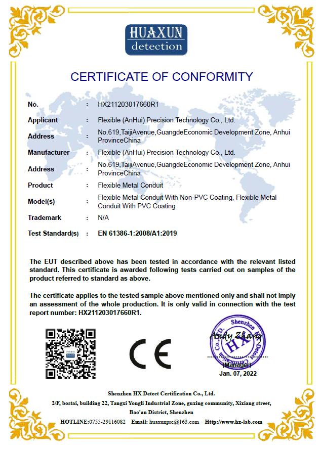 EN 61386-1 2008 A1 2019 Flexible Metal Conduit2